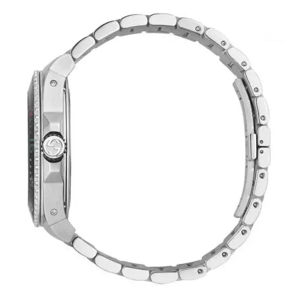 Gucci Men’s Swiss Made Quartz Stainless Steel Black Dial 45mm Watch YA136218