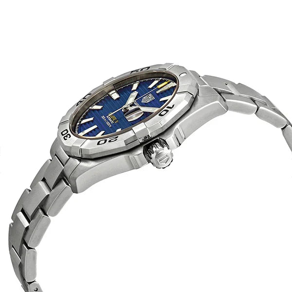 Tag Heuer Aquaracer Men’s Automatic Swiss Made Silver Stainless Steel Blue Dial 41mm Watch WBD2112.BA0928